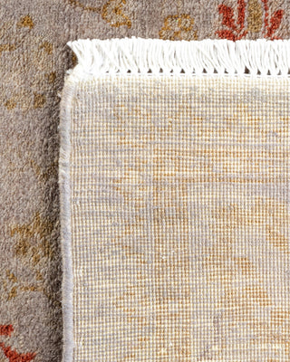Contemporary Hand Knotted Overdyed Gray Runner 2' 8" x 12' 0"