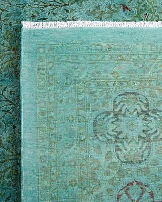 Overdyed Hand-Knotted Blue Area Rug 12' 3" x 17' 7"