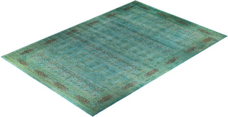 Overdyed Hand-Knotted Blue Area Rug 12' 3" x 17' 7"