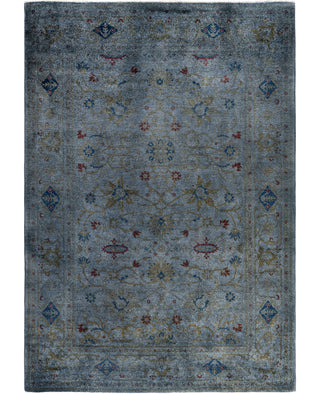 Overdyed One-of-a-Kind Wool Gray Area Rug 6' 1" x 8' 10"