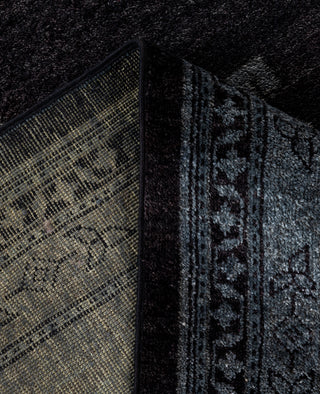 Contemporary Overdyed Wool Hand Knotted Black Area Rug 10' 5" x 14' 8"