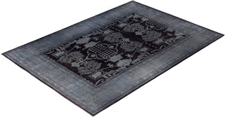 Contemporary Overdyed Wool Hand Knotted Black Area Rug 10' 5" x 14' 8"
