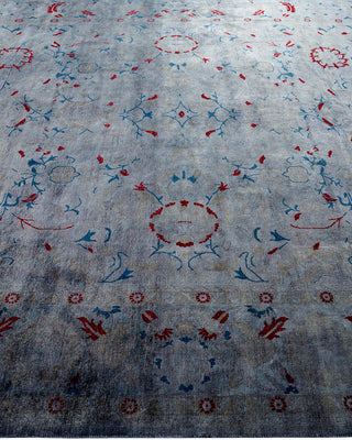 Contemporary Hand Knotted  Gray Area Rug 8' 2" x 10' 3"