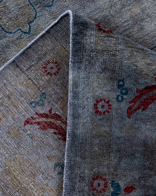 Contemporary Hand Knotted  Gray Area Rug 8' 2" x 10' 3"