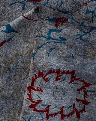 Contemporary Hand Knotted  Gray Area Rug 8' 2" x 10' 3"