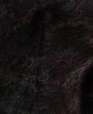 Overdyed One-of-a-Kind Wool Gray Area Rug 6' 0" x 8' 5"