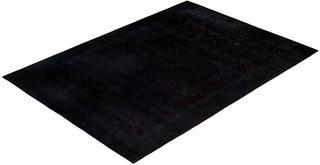 Overdyed One-of-a-Kind Wool Gray Area Rug 6' 0" x 8' 5"
