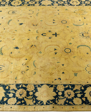 Contemporary Overdyed Wool Hand Knotted Gold Area Rug 5' 10" x 8' 10"