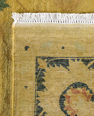Contemporary Overdyed Wool Hand Knotted Gold Area Rug 5' 10" x 8' 10"