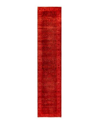 Modern Fine Vibrance Red Runner 3' 1" x 15' 7"