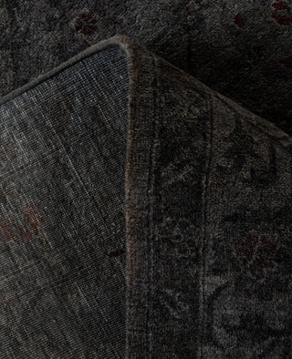 Contemporary Overdyed Wool Hand Knotted Gray Runner 3' 0" x 11' 10"