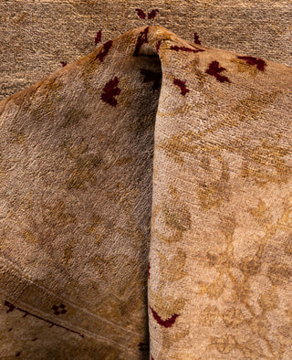 Overdyed One-of-a-Kind Wool Beige Runner 3' 0" x 14' 1"