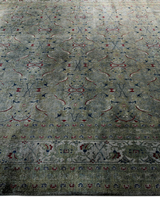 Overdyed One-of-a-Kind Wool Gray Area Rug 8' 3" x 10' 1"