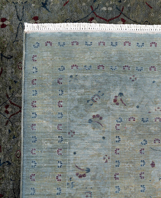 Overdyed One-of-a-Kind Wool Gray Area Rug 8' 3" x 10' 1"