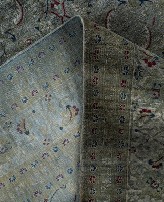 Overdyed One-of-a-Kind Wool Gray Area Rug 8' 3" x 10' 1"