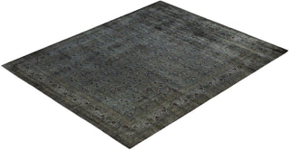 Overdyed One-of-a-Kind Wool Gray Area Rug 8' 3" x 10' 1"