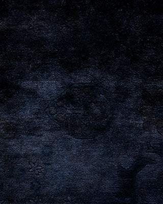 Contemporary Fine Vibrance Black Wool Area Rug - 7' 10" x 10' 6"