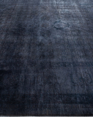 Contemporary Fine Vibrance Black Wool Area Rug - 7' 10" x 10' 6"