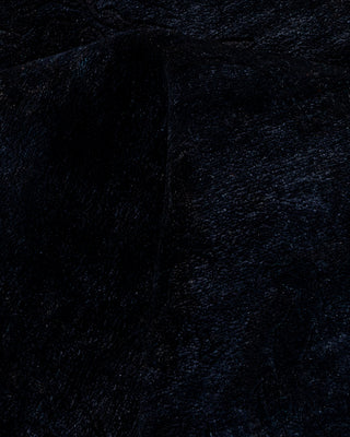 Contemporary Fine Vibrance Black Wool Area Rug - 7' 10" x 10' 6"