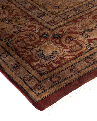 Contemporary Fine Vibrance Red Wool Area Rug - 8' 0" x 10' 3"