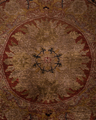 Contemporary Fine Vibrance Red Wool Area Rug - 8' 0" x 10' 3"