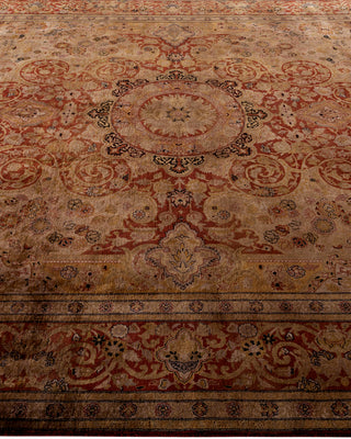 Contemporary Fine Vibrance Red Wool Area Rug - 8' 0" x 10' 3"