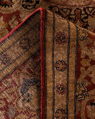 Contemporary Fine Vibrance Red Wool Area Rug - 8' 0" x 10' 3"