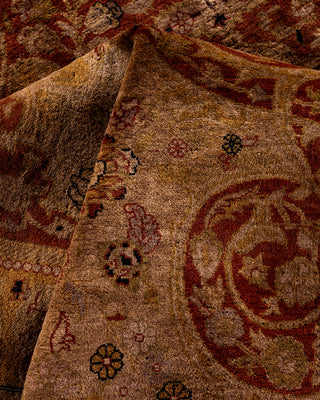 Contemporary Fine Vibrance Red Wool Area Rug - 8' 0" x 10' 3"
