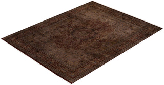 Contemporary Fine Vibrance Red Wool Area Rug - 8' 0" x 10' 3"