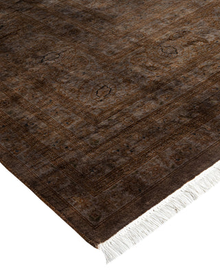 Contemporary Fine Vibrance Green Wool Area Rug - 8' 1" x 10' 5"