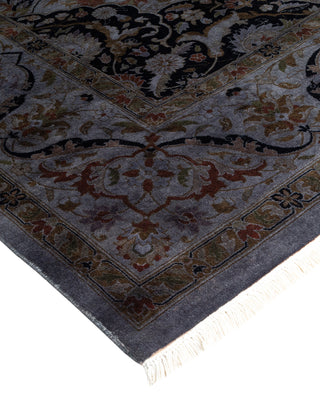 Contemporary Hand-Knotted Overdyed Gray Area Rug 8' 1" x 10' 8"