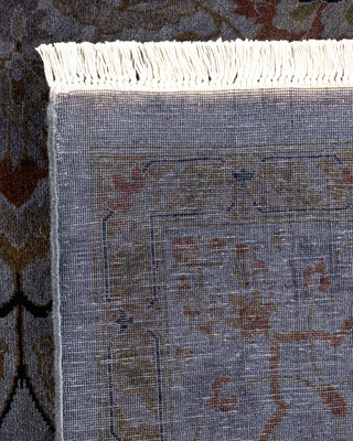 Contemporary Hand-Knotted Overdyed Gray Area Rug 8' 1" x 10' 8"