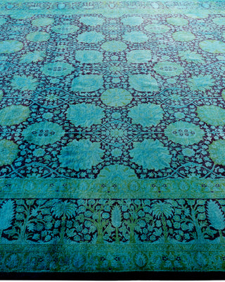 Fine Vibrance, One-of-a-Kind Hand-Knotted Area Rug  - Blue, 8' 0" x 10' 7"