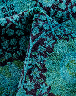 Fine Vibrance, One-of-a-Kind Hand-Knotted Area Rug  - Blue, 8' 0" x 10' 7"