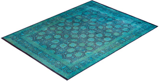 Fine Vibrance, One-of-a-Kind Hand-Knotted Area Rug  - Blue, 8' 0" x 10' 7"
