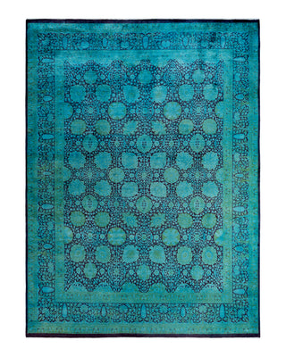 Fine Vibrance, One-of-a-Kind Hand-Knotted Area Rug  - Blue, 8' 0" x 10' 7"