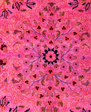 Overdyed One-of-a-Kind Wool Pink Area Rug 8' 1" x 15' 8"