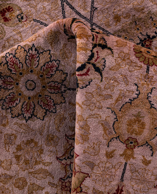 Overdyed Hand-Knotted Wool Modern-Contemporary Beige Area Rug 6' 2" x 9' 1"