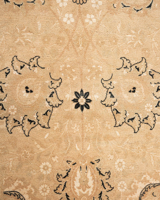 Traditional Hand Knotted Beige Area Rug 6' 3" x 9' 5"