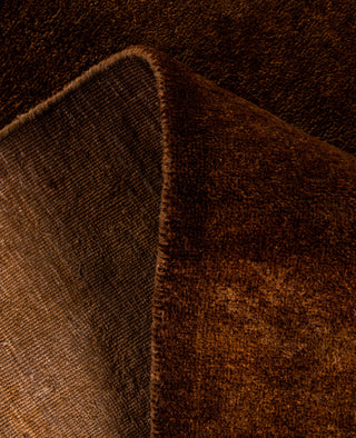 Contemporary Overdyed Wool Hand Knotted Brown Area Rug 6' 1" x 8' 10"