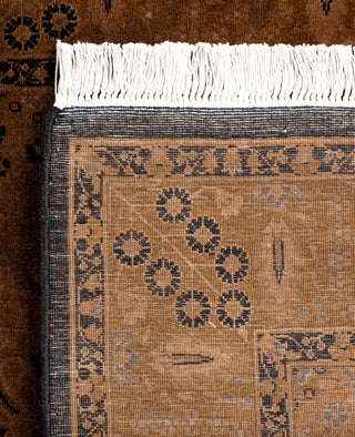 Overdyed One-of-a-Kind Wool Brown Runner 3' 2" x 16' 7"