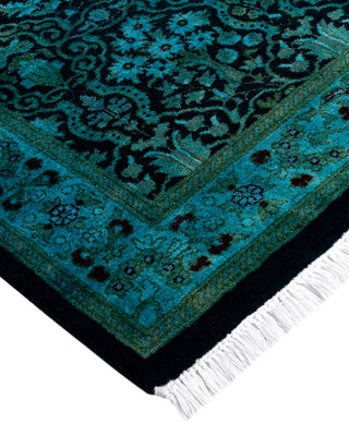 Fine Vibrance, One-of-a-Kind Hand-Knotted Runner Rug  - Black, 2' 6" x 17' 10"