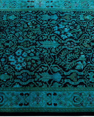 Fine Vibrance, One-of-a-Kind Hand-Knotted Runner Rug  - Black, 2' 6" x 17' 10"