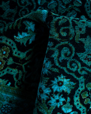 Fine Vibrance, One-of-a-Kind Hand-Knotted Runner Rug  - Black, 2' 6" x 17' 10"