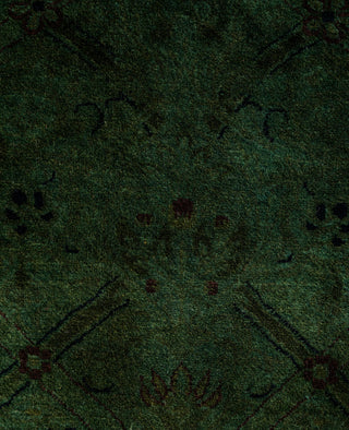 Fine Vibrance, One-of-a-Kind Hand-Knotted Area Rug  - Green, 2' 8" x 11' 9"