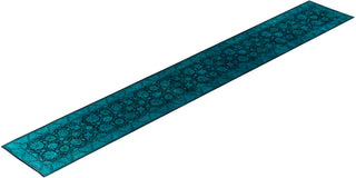 Contemporary Overdyed Wool Hand Knotted Black Runner 2' 8" x 18' 1"
