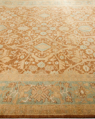 Traditional Hand Knotted Brown Area Rug 9' 0" x 11' 10"
