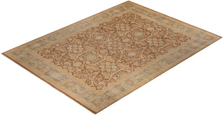 Traditional Hand Knotted Brown Area Rug 9' 0" x 11' 10"