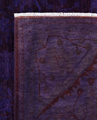 Overdyed One-of-a-Kind Wool Purple Area Rug 12' 0" x 17' 9"