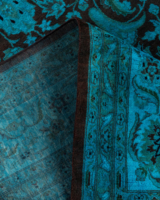 Fine Vibrance, One-of-a-Kind Hand-Knotted Area Rug  - Blue, 8' 2" x 12' 5"